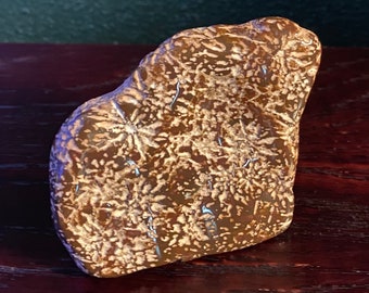 Starburst Jasper, Polished Freeform Palm Stone, Mexico, 88.70 Grams, CR11791