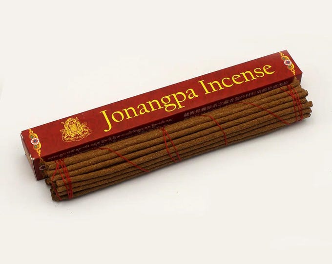 Jonangpa Tibetan Incense, Buddhist Tantra Recipe, 8.5" Sticks, 30 Sticks Per Package, No Bamboo Core