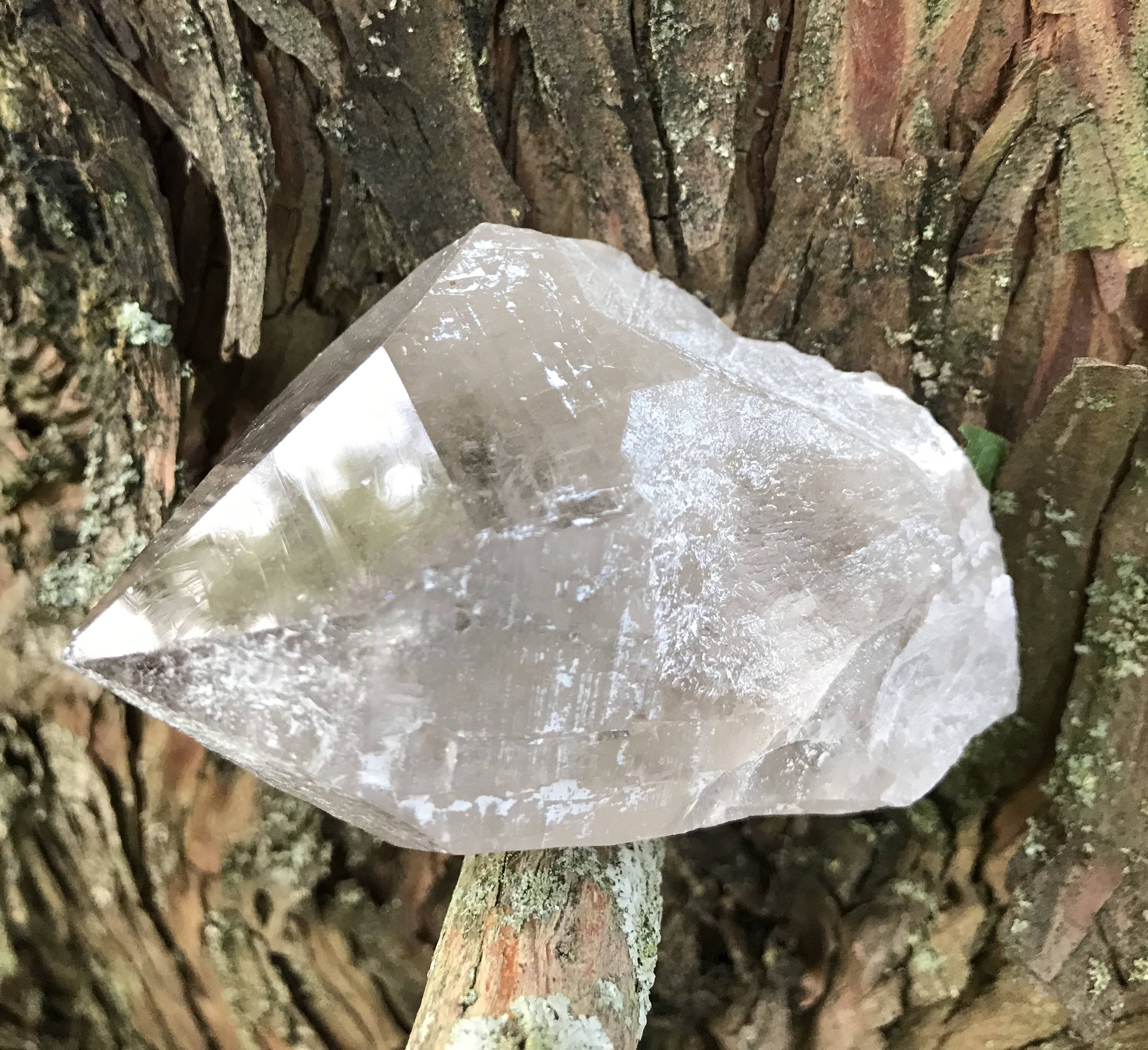 RESERVED for B***Raw Smokey Quartz Point, Protection Crystal, Mine