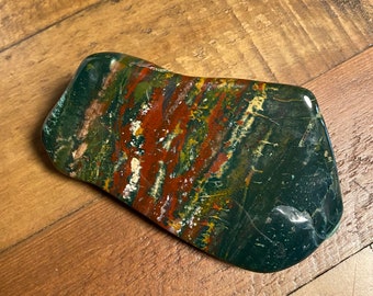 BLOODSTONE, 3/4 LBS+ Large Polished Freeform Colorful Stone, India, 347.80 Grams, CR11750