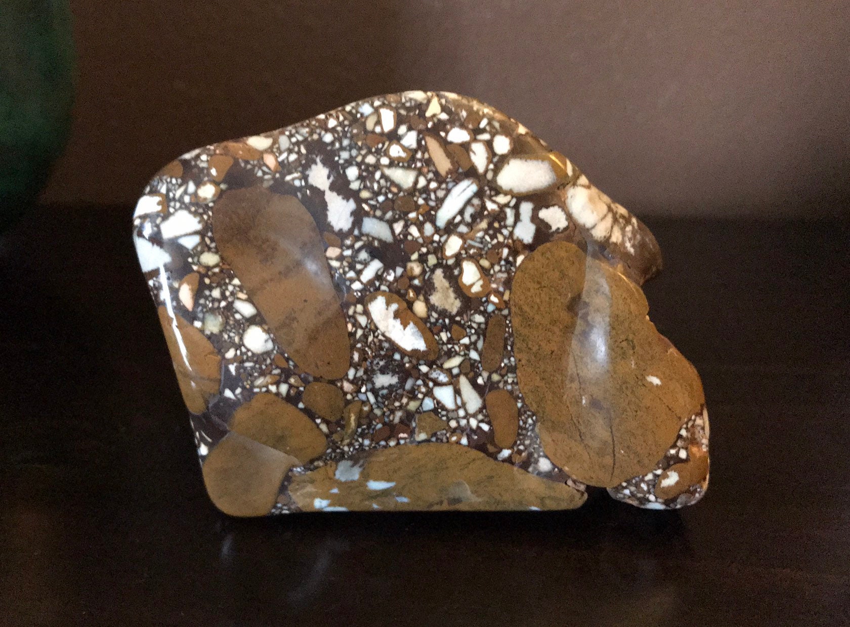 1/3 LB Pudding Stone, Conglomerate, Tennessee, 155.7 Grams, 5.49 Ounces