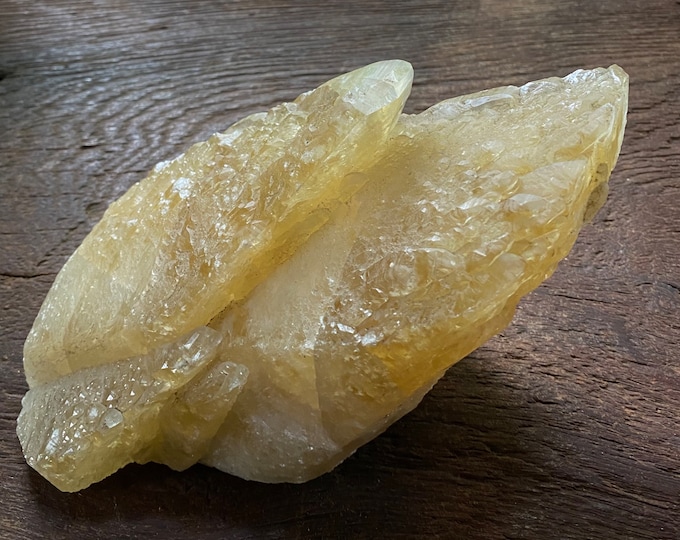 Dogtooth Calcite, 4 LBS- Clear, Golden, Heavily Etched, Raw, Missouri, 1797.40 Grams, CR10098
