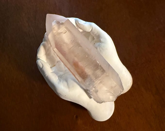 DOW Pink Lemurian Seed, 1/4 LB+ RAW Trans Channeler, Polished Faces, Etched, Keyed, Limonite, Mine Fresh, Brazil, 122.40 Grams, CR12541