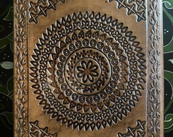 Leather Journal, 8X6" & 5X7" with Handmade Paper, Leather, Brass Latch or Leather Wrap, Choose
