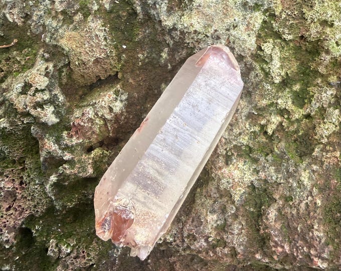 Lithium Quartz, RAW, Bridge, Etched, Phantom, Brazil, 57.90 Grams, CR12777