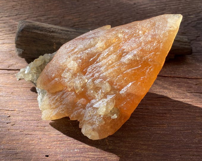 Dogtooth Calcite, 2 LBS+ Clear, Golden, Heavily Etched, Raw, Ohio, 957.90 Grams, CR12221