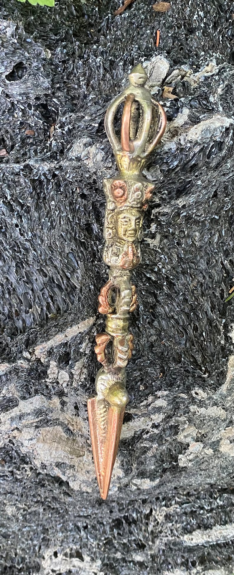 Tibetan Kila, Phurba, Kilaya, Copper & Brass Ritual and Prayer Tool ...