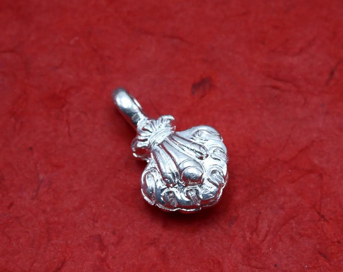 Mala Counter Clip, Sterling Silver, Handcrafted in Nepal, Choose Style