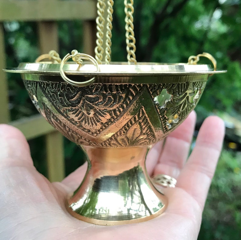 Hanging Incense Burner Kit Solid Brass Complete Kit with Etsy