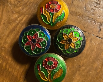 Solid Perfume, Tiny Decorative Brass Sample Container with Lid, Fragrant Woods, Resins, Essential Oils, Beeswax, 4 grams, Choose Your Scent