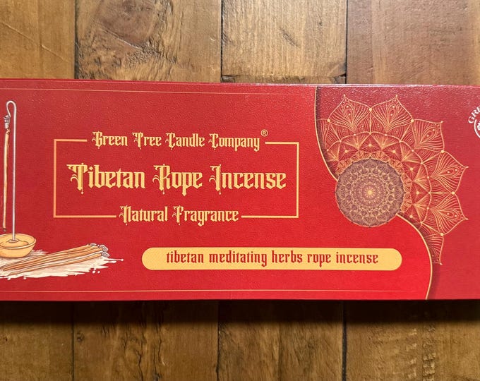 Himalayan Hanging Incense with Wooden Burner and Brass Hanger, Choose a Fragrance, New Style Rope Incense, 10 Sticks with Hanger on Each