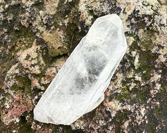 Lemurian Seed, RAW, Tabular, Heavily Etched, Bridge Crystals, Veils, Manganese Inclusion, Brazil, 109.70 Grams, CR12486