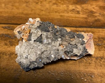 Cerussite on Barite Cluster, Raw Grounding Stone, 50.80 Grams, Morocco