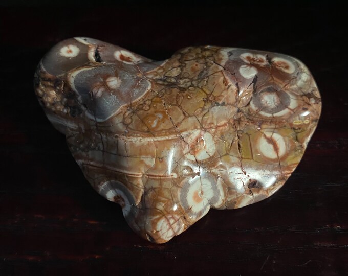 Birdseye Jasper, 1/4 LB+ Palm Stone, Polished, Mexico, 128.40 Grams, CR11773