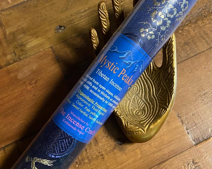 Mystic Peaks Tibetan Incense, 8" L, 37 Sticks per Box, Nepal