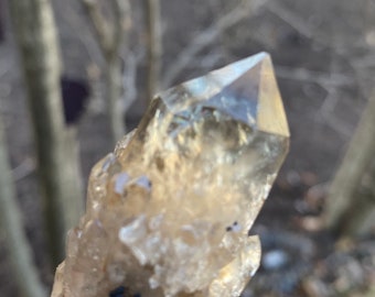 Kundalini Smokey Citrine, RAW Cathedral, Celestial, Clear, Veils, Etched, Africa, 45.80 Grams, CR11411