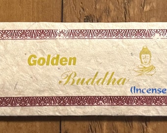 Golden Buddha Nag Champa Flora Tibetan Incense, 12 Standard Sticks Per Sleeve