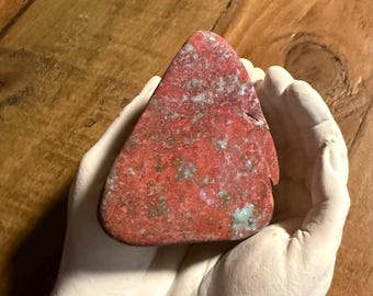 Crimson Cuprite, Polished Freeform Palmstone, Mexico, 75.10 Grams, CR12781