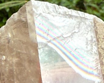 RAW Calcite, Optical, aka Viking Sunstone, 1/3 LB+, 1/2 LB-, Silver Veils, Rainbow, Matrix, Brazil, 194.90 Grams, CR12806