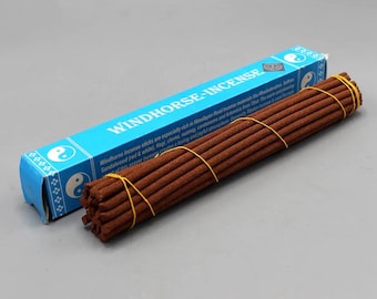 Tibetan Windhorse Incense,  7-1/2 "L, 24 Sticks per Package, 50 Grams