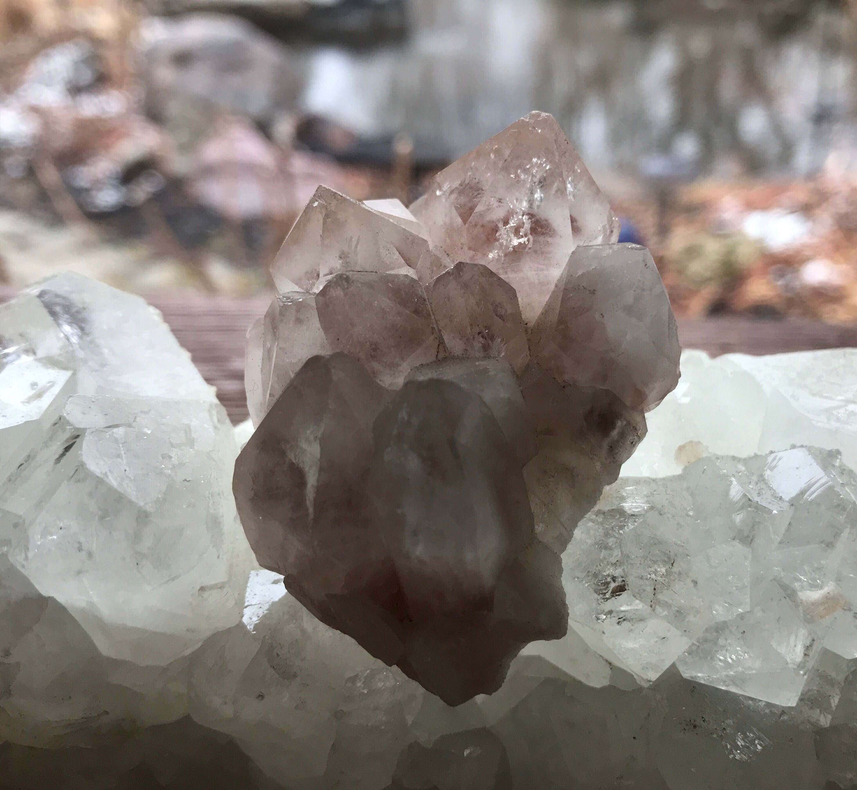 Red Hematite in Quartz, Raw Cluster, Madagascar, 61.7 Grams, CR3051