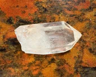 Arkansas Quartz, Clear, Raw, Light Striations, Silver Veils, Rainbows, Mine Fresh, Arkansas, 101.80 Grams, CR12506