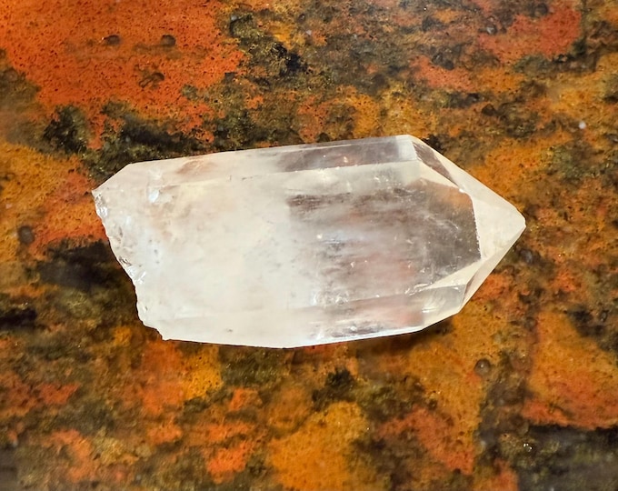 Arkansas Quartz, Clear, Raw, Light Striations, Silver Veils, Rainbows, Mine Fresh, Arkansas, 101.80 Grams, CR12506
