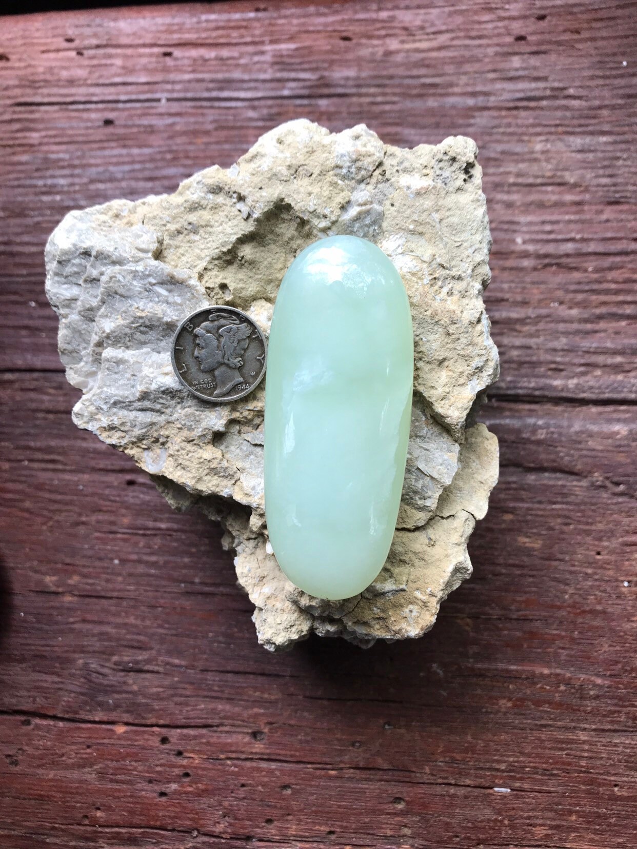 JADEITE, Polished Palm Stone, 44.0 Grams, Afghanistan, CR5315