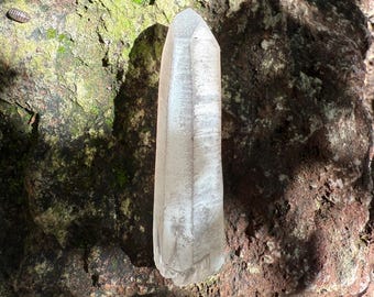 Pink Lemurian Seed, Polished Faces, Etched, Keyed, Limonite Coated, Mine Fresh, Brazil, 44.60 Grams, CR12636