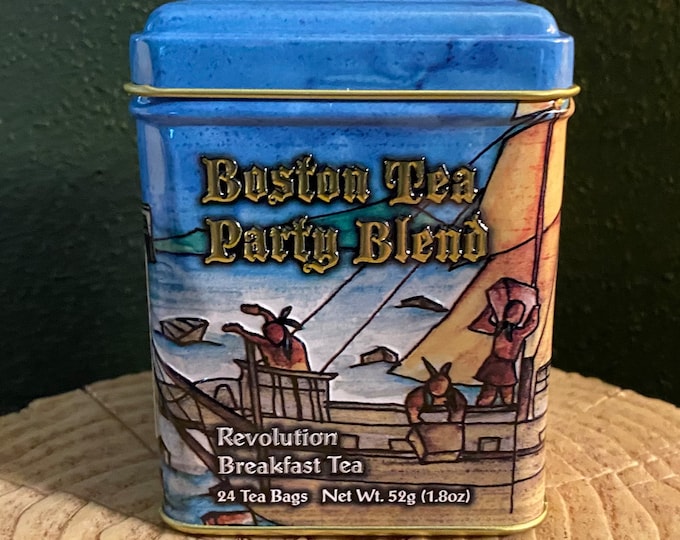 Boston Tea Party, Blended Black Tea, Keepsake Tin of 24 Stringless Tea Bags