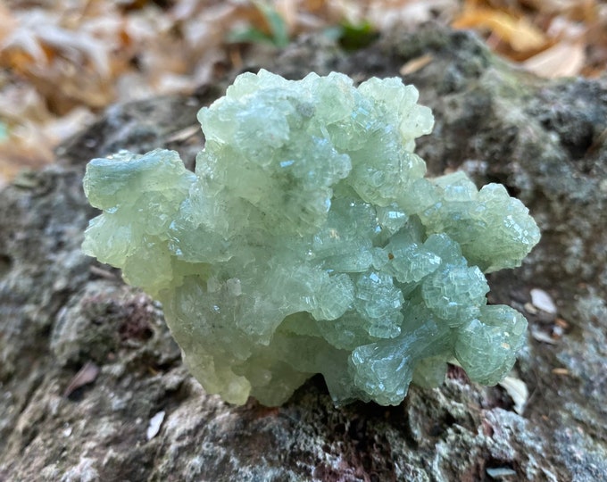 Prehnite, Raw Cluster, 1/4 LB+ Full Crystal, No Matrix, Morocco, 127.60 Grams, CR11339