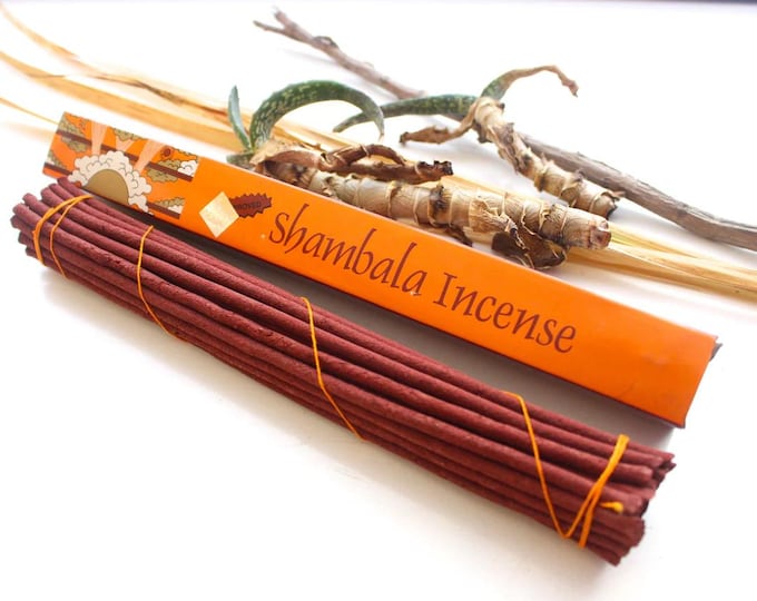 Shambala Traditional Tibetan Incense, Long 30 Sticks, 9.5" L, Short Premium, 30 Sticks, 5-1/2" Choose