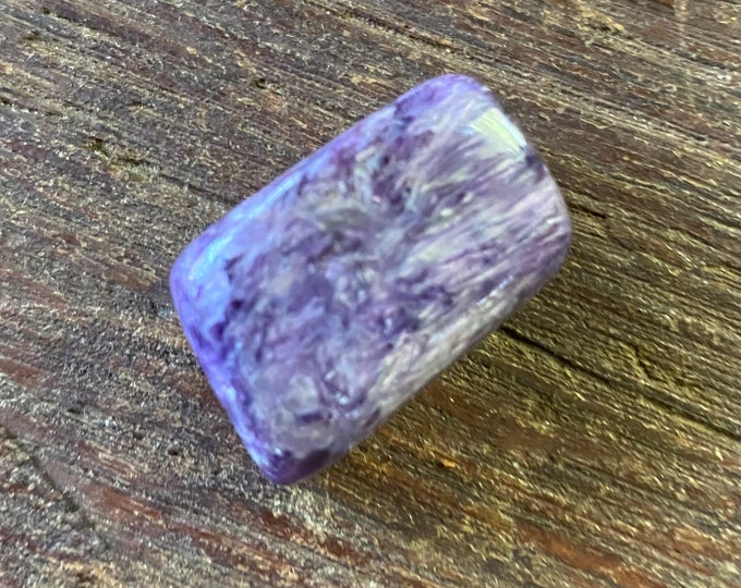 Charoite, Polished Pocket Stone, Russia, 14.40 Grams, CR11638