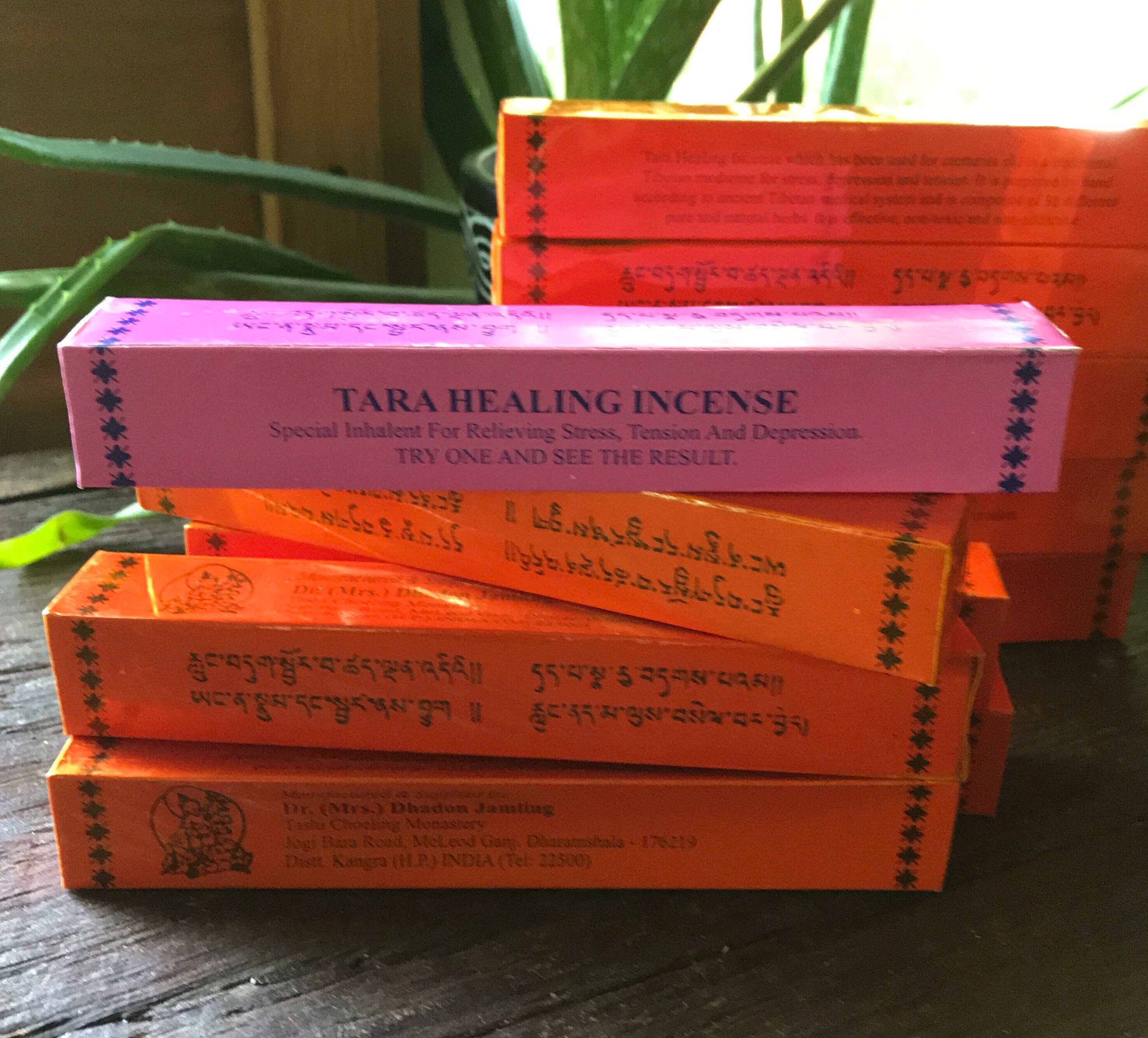 Tara Healing Incense, Organic Herbs, Resins, & Spices, Box of 20 sticks
