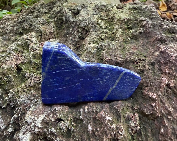 Lapis Lazuli, Solid Standing Stone, Polished, Afghanistan, 121.50 Grams, CR12727