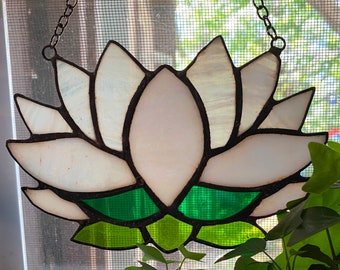 Glass Suncatcher, Various Designs to Choose From, Attached Chain for Hanging, 1/2 LB
