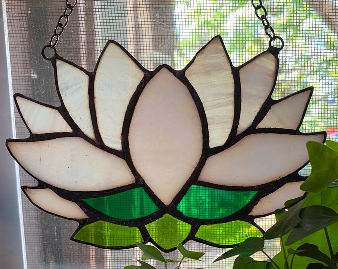 Glass Suncatcher, Various Designs to Choose From, Attached Chain for Hanging, 1/2 LB