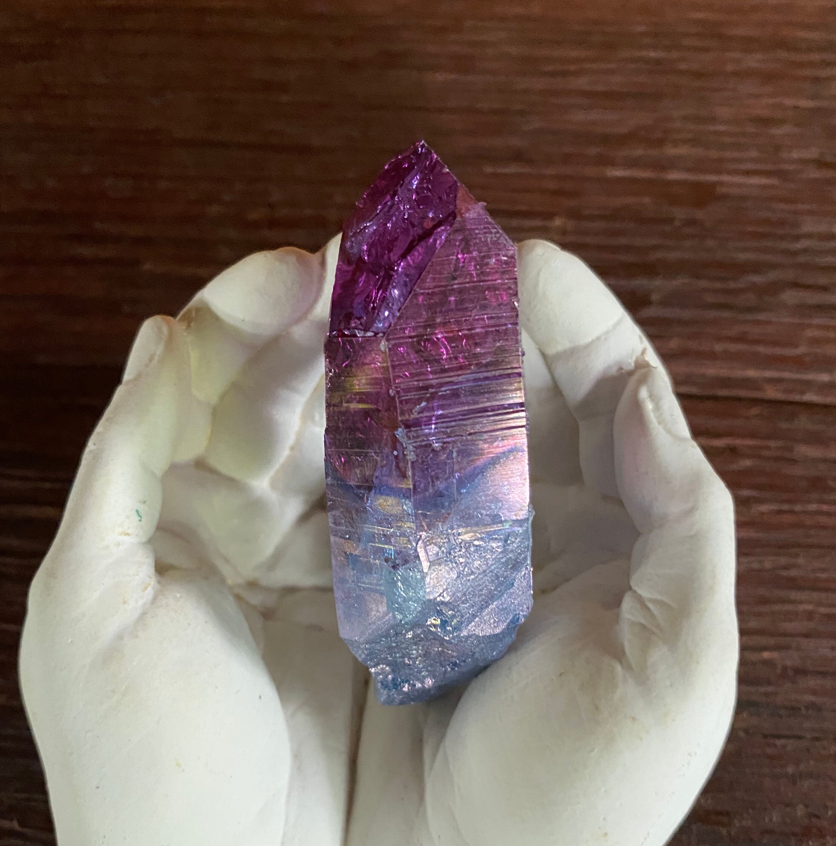 Blueberry & Raspberry Hybrid Aura Channeling Quartz, Arkansas, 39.80 Grams, CR7411