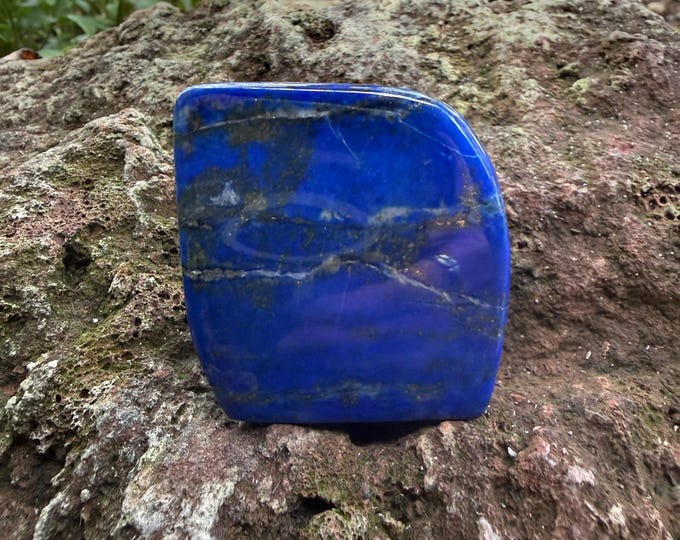 Lapis Lazuli, Solid Standing Stone, Polished, Afghanistan, 109.50 Grams, CR12728