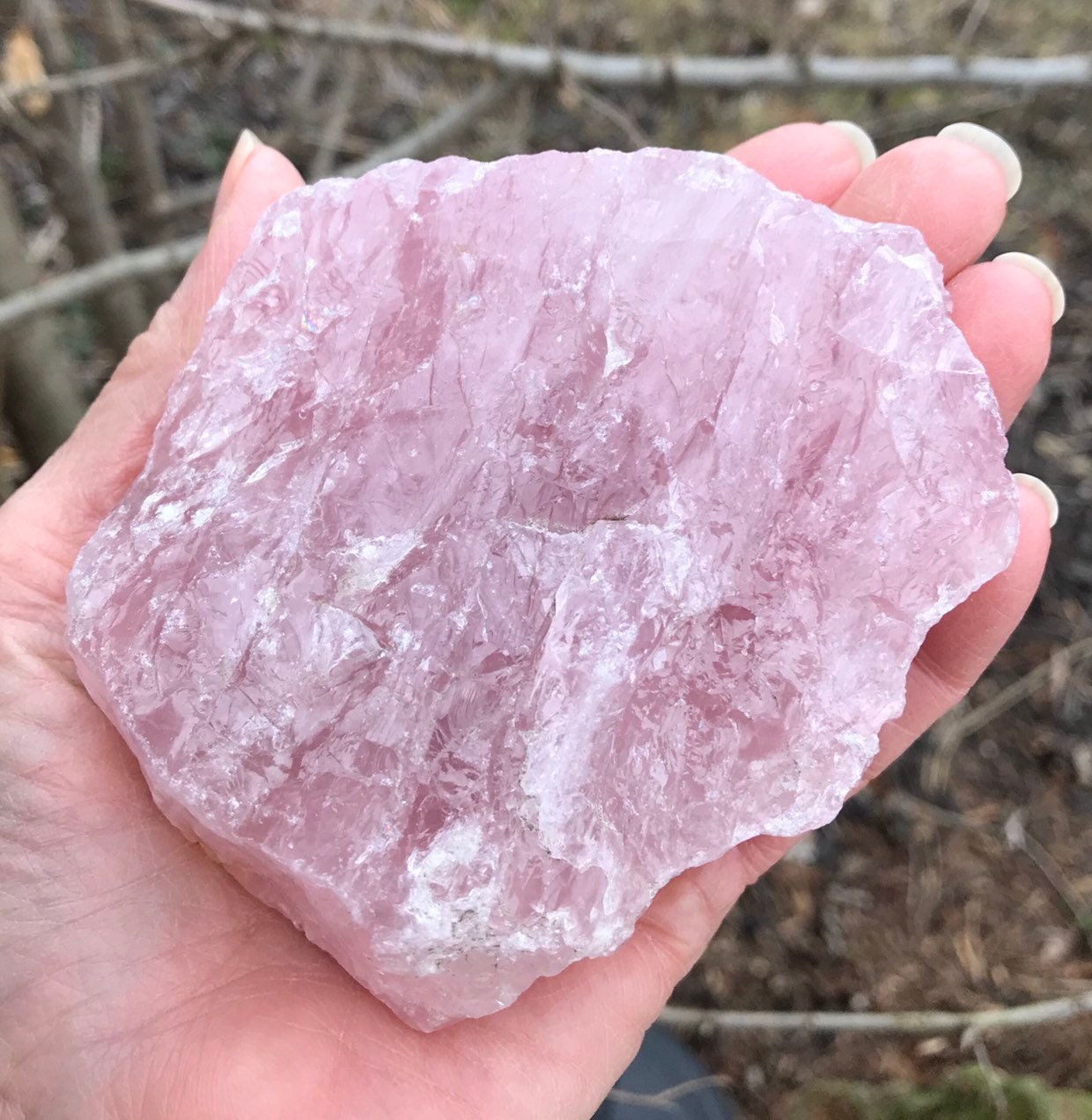 1 LB Rose Quartz, Raw, South Africa, Grams, 15.98 Ounces