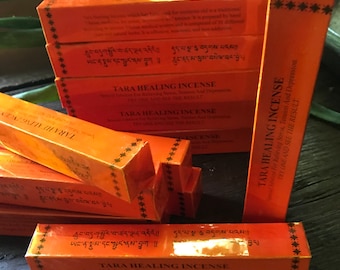 Tara Healing Incense, Choose from Boxed Short Sticks or Long Wrapped Sticks, Organic Herbs, Resins, & Spices