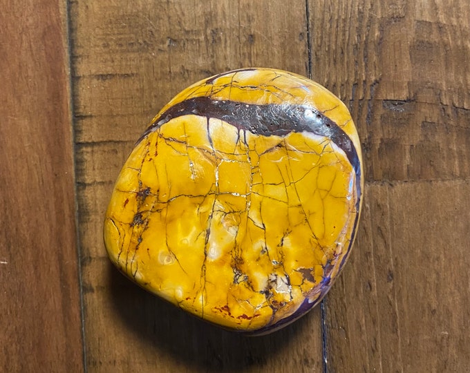 Mookaite Jasper 1/2 LB+ Polished Palm Stone, Standing Free Form, 235.20 Grams, Australia, CR10940