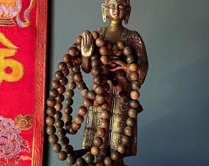 Standing Buddha, 2 LBS+ Solid Brass, 7-3/4” Tall, Highly Detailed, RIT7059