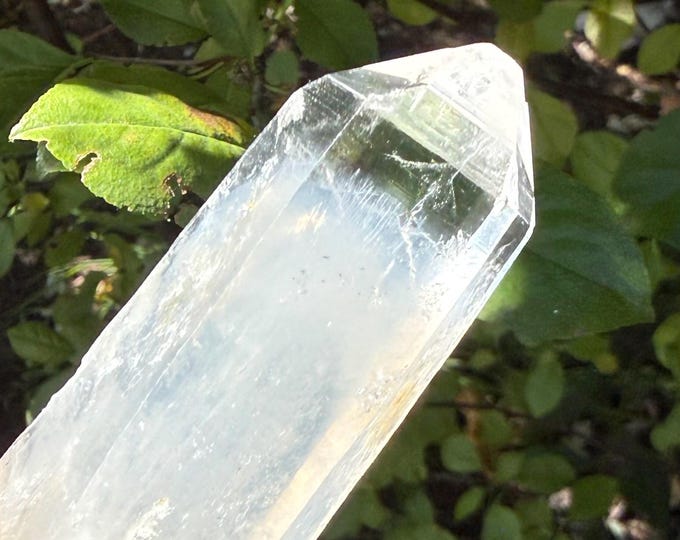 Blue Mist Lemurian, Raw, Lithium/Cookeite Included, Rare Fairy Wand Elestial Base End, Keyed, Etched, Colombia, 56.30 Grams, CR12775