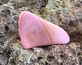 Angel Silk Opal | Polished Pink Opal | Freeform | 55.00 Grams | Heart Chakra | Australia | CR13156