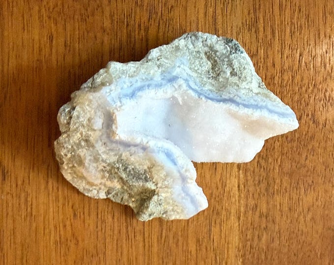 Blue Druzy Chalcedony, Cave Stone, Africa, 95.00 Grams, CR12492