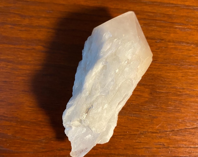 DT Candle Quartz, Raw Elestial, Bridge Crystals, Hematite Included, Mine Fresh, Madagascar, 102.20 Grams, CR12314