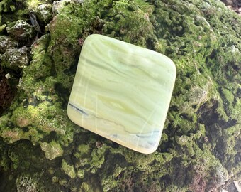 Butterstone Freeform Palm Stone, Older Than the Dinosaur, Africa, 69.30 Grams, CR12651