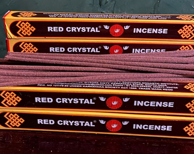 Original Red Crystal Incense, 26 Sticks per Box Avg, 9-1/2 Inch Length