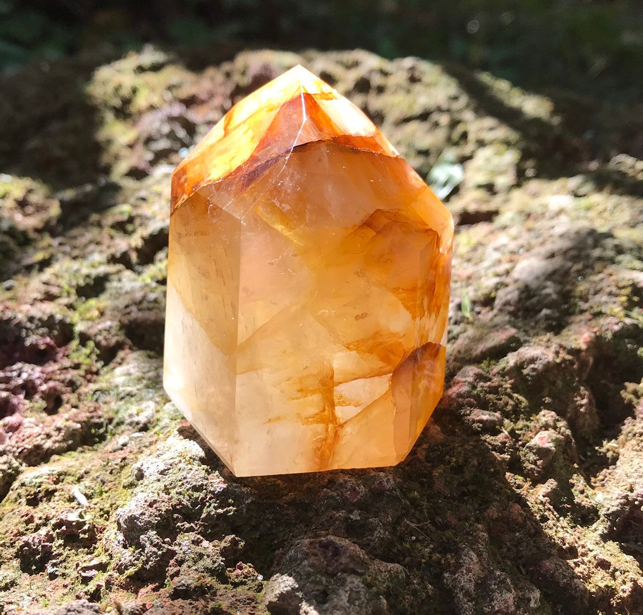 Hematoid Ferruginous Quartz, 1/2 LB Polished, Standing, Brazil, 209.0 Grams, CR4423